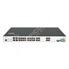 BDCOM IES2000-5024T4S: 24-Port Gigabit RJ45 + 4-Port Gigabit SFP L3-lite Stackable Managed Industrial Switch (supports industrial ring protection protocol, operating temperature: -40~85°C; dual industrial AC power input (90~260V), rack –mounted installation)