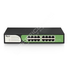 BDCOM S1500-16T: 16-port GE RJ45 Unmanaged Switch,  DIP function,  thunder-proof,  built-in AC220V power supply; desktop/rack-mounted installation 