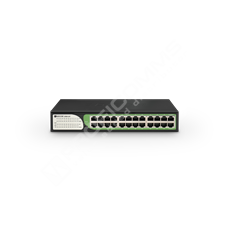 BDCOM S1500-24T: 24-port GE RJ45 Unmanaged Switch,  DIP function,  thunder-proof,  built-in AC220V power supply; rack-mounted installation 