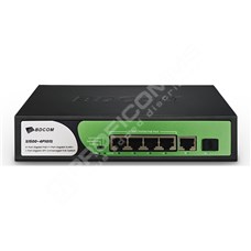 BDCOM S1500-4P1G1S: 4-port GE PoE + 1-port GE RJ45 + 1-port GE SFP Unmanaged PoE Switch,  DIP function,  built-in AC220V power supply; fanless, 60W PoE budget,  desktop installation