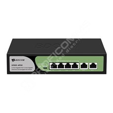 BDCOM S1500-4P2G: 4-port GE PoE + 2-port GE uplink RJ45 Unmanaged PoE Switch,  DIP function,  built-in AC220V power supply; 60W PoE budget,  desktop installation