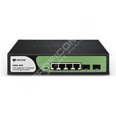 BDCOM S1500-4P2S: 4-port GE PoE + 2-port GE uplink SFP Unmanaged PoE Switch, Unmanaged PoE Switch,  DIP function,  built-in AC220V power supply; fanless, 60W PoE budget,  desktop installation