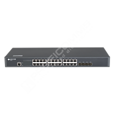 BDCOM S2900-24T4X: 24-Port Gigabit RJ45 + 4-Port 10G SFP+ L3-lite Stackable Managed Switch (single AC-220V power supply,  fanless, 1U, 19-inch rack-mounted installation)