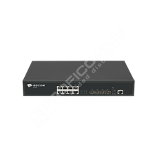 BDCOM S5700-8ET4X: 8-Port 2.5G RJ45 + 4-Port 10G SFP+ L3 Managed Switch (built-in single AC-220V power supply; with cooling fan, 1U, standard 19-inch rack-mounted installation)