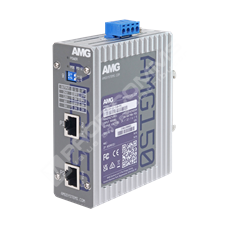 AMG systems AMG150-1G-S60-PD: Industrial 1 Port PoE Splitter, 1 x 10/100/1000Base-T(x) RJ45 Port with 802.3bt 90W PD Input, 1 x 10/100/1000Base-T(x) RJ45 Port Output, 5/6/12/24VDC Output @ 60W Max, DIN Rail/Wall Mount, -40°C to +75°C,  Includes 2x DC Power Cables, PoE Powered