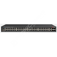 Ruckus ICX7150-48P-4X1G: ICX 7150 Switch, 48x 10/100/1000 PoE+ ports, 2x 1G  RJ45 uplink-ports, 4x 1G SFP uplink ports upgradable to up to 4x 10G SFP+ with license, 370W PoE budget, basic L3 (static routing and RIP)