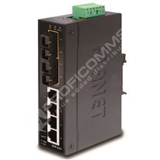 Planet ISW-621S15: IP30 Slim Type 4-Port Industrial Ethernet Switch + 2-Port 100Base-FX(15KM) (-10 - 60 C),UL certified