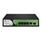 BDCOM S1500-4P1G1S: 4-port GE PoE + 1-port GE RJ45 + 1-port GE SFP Unmanaged PoE Switch,  DIP function,  built-in AC220V power supply; fanless, 60W PoE budget,  desktop installation