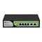 BDCOM S1500-4P2G: 4-port GE PoE + 2-port GE uplink RJ45 Unmanaged PoE Switch,  DIP function,  built-in AC220V power supply; 60W PoE budget,  desktop installation