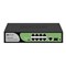 BDCOM S1500-8P1G1S: 8-port GE PoE + 1-port GE uplink RJ45 + 1-port GE uplink SFP Unmanaged PoE Switch,  DIP function,  built-in AC220V power supply; 110W PoE budget,  desktop installation