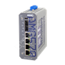 AMG systems AMG570-2GBT-2GAT-2S-P240: Industrial 6 Port Managed Switch, 2 x 10/100/1000Base-T(x) RJ45 Ports with 802.3bt 60/90W PoE, 2 x 10/100/1000Base-T(x) RJ45 Ports with 802.3at 30W PoE, 2 x 100/1000/2.5G Base-FX SFP Ports, DIN Rail / Wall Mount, -40°C to +75°C, 48-56VDC Power Input